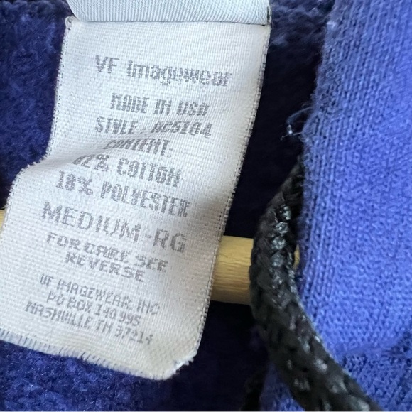 Vintage AT&T VF Imagewear Zip Hoodie Medium - Picture 5 of 5